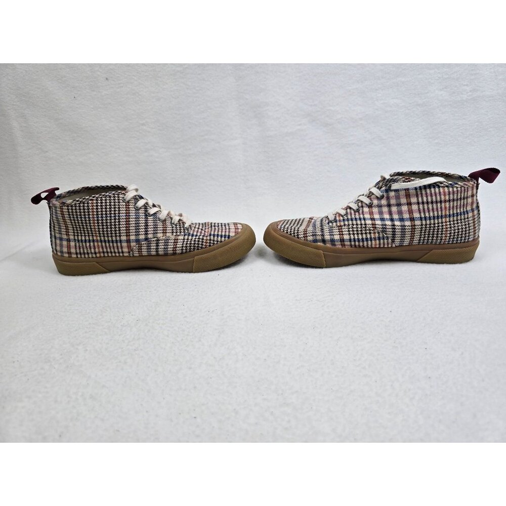 Plaid Seavees Legend 90 High-Top Sneakers Size 10 Gum Sole Womens - Picture 4 of 8